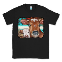 Black Cows Serape Leopard Gemstone Classic Tee - CowCowDesign