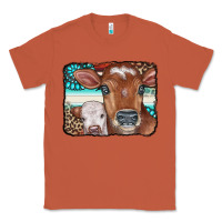 Copper Cows Serape Leopard Gemstone Classic Tee - CowCowDesign