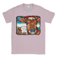 Lilac Cows Serape Leopard Gemstone Classic Tee - CowCowDesign