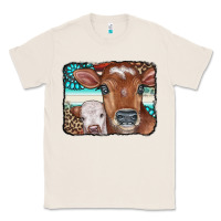Natural Cows Serape Leopard Gemstone Classic Tee - CowCowDesign