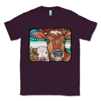 Plum Cows Serape Leopard Gemstone Classic Tee - CowCowDesign