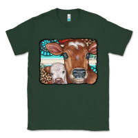Sports Green Cows Serape Leopard Gemstone Classic Tee - CowCowDesign