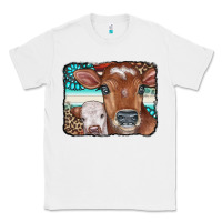 White Cows Serape Leopard Gemstone Classic Tee - CowCowDesign