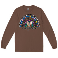 Chestnut happy easter rainbow Long Sleeve Tee - CowhideDigitalArt