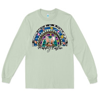 Matcha happy easter rainbow Long Sleeve Tee - CowhideDigitalArt