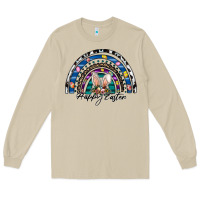 Mushroom happy easter rainbow Long Sleeve Tee - CowhideDigitalArt