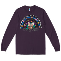 Plum happy easter rainbow Long Sleeve Tee - CowhideDigitalArt