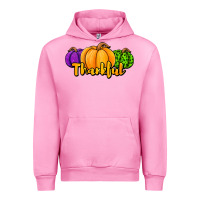 Fuchsia Pink halloween pumpkins thankful Urban Hoodie - Jasminsmagicworld