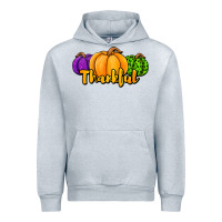 Heather Grey halloween pumpkins thankful Urban Hoodie - Jasminsmagicworld