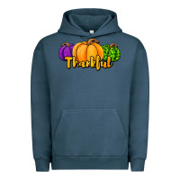 Pigment Midnight Navy halloween pumpkins thankful Urban Hoodie - Jasminsmagicworld