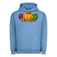 Pigment Pebble Blue halloween pumpkins thankful Urban Hoodie - Jasminsmagicworld