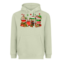 Matcha Christmas elfs coffee Heavyweight Hoodie - Jasminsmagicworld
