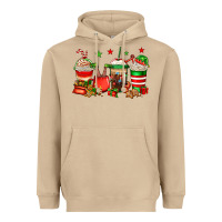 Mushroom Christmas elfs coffee Heavyweight Hoodie - Jasminsmagicworld