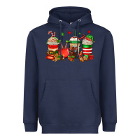 Navy Christmas elfs coffee Heavyweight Hoodie - Jasminsmagicworld