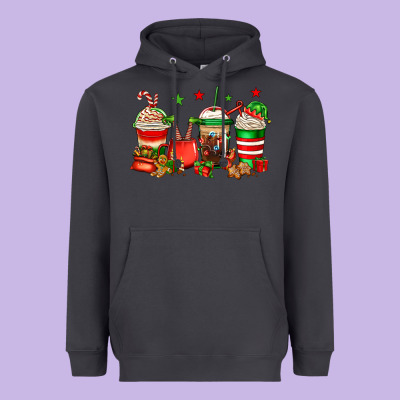 Christmas Elfs Coffee Heavyweight Hoodie Designed By Jasminsmagicworld