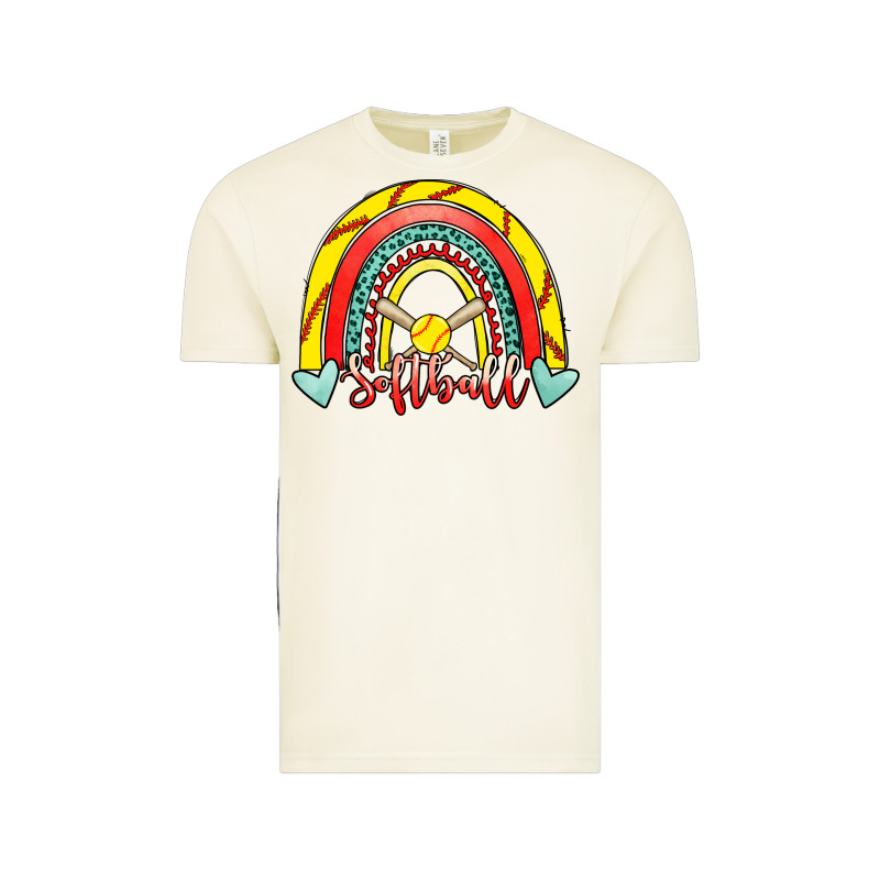 Softball Rainbow Vintage Tee by RanaPortraitStore | Teevron