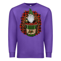 Purple Gnomes With Coffee Christmas Premium Sweatshirt - RanaPortraitStore