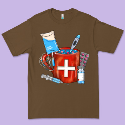 Nurse Coffee Mug Premium Tee Designed By Fadigitalartstudio