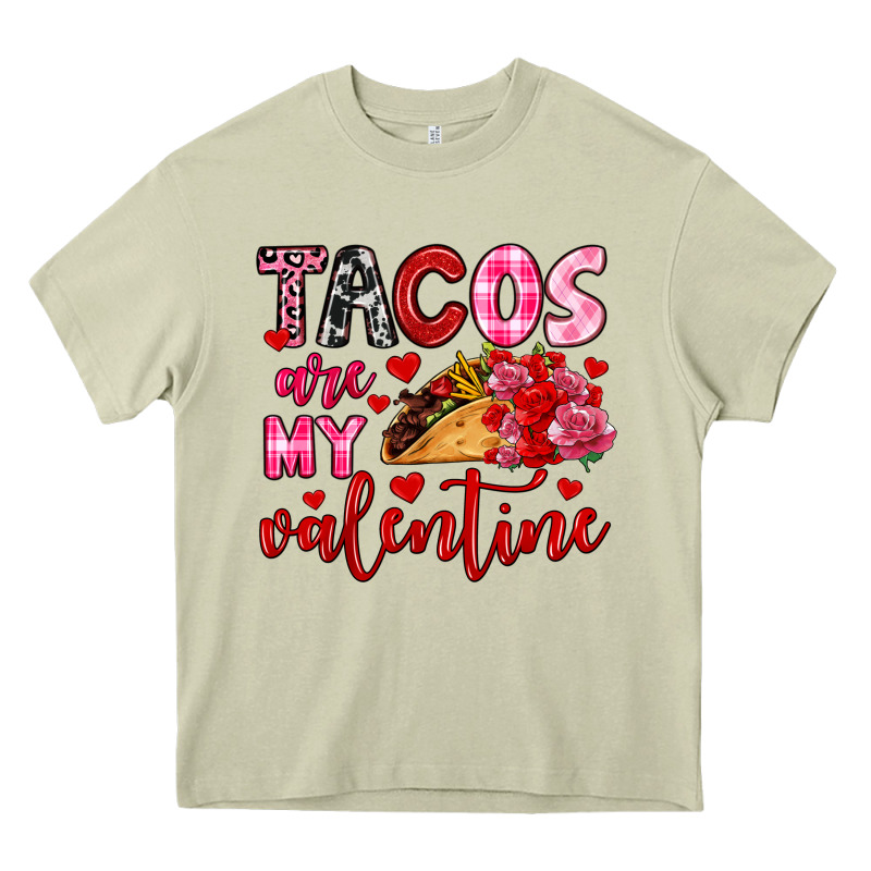 Tacos Are My Valentine Heavy Core Tee by OliviaCreatesArt | Teevron