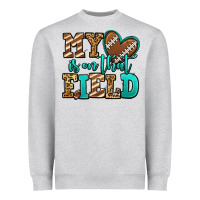 My Heart Is On That Field American Football Heavyweight Sweatshirt | Teevron