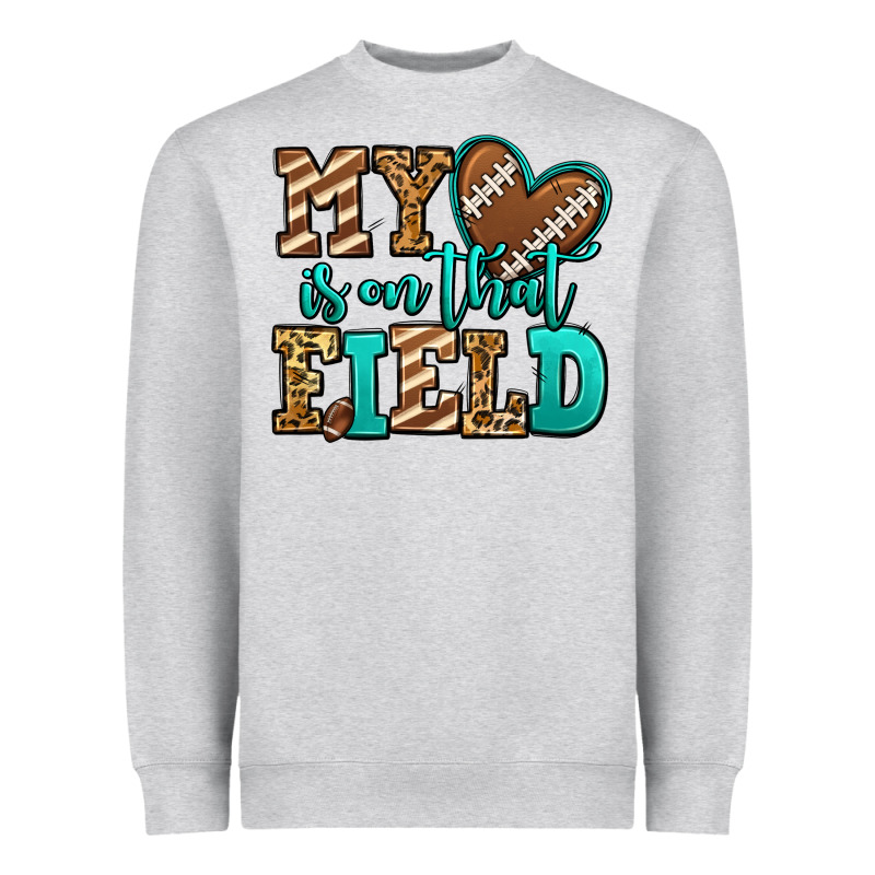 My Heart Is On That Field American Football Heavyweight Sweatshirt by Jasminsmagicworld | Teevron