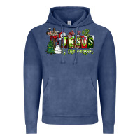 Vintage Denim jesus İs the reason Vintage Hoodie - CowhideDigitalArt