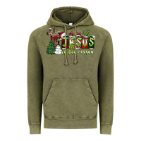 Vintage Olive jesus İs the reason Vintage Hoodie - CowhideDigitalArt