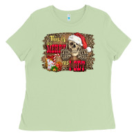 Matcha this is as merry as i get skull Ladies Tee - FaDigitalArtStudio