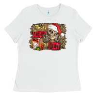 White this is as merry as i get skull Ladies Tee - FaDigitalArtStudio
