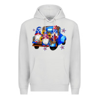 Dove Grey american flag gnomes truck sunflowers star leopard Premium Hoodie - Artiststas