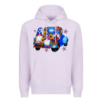 Lilac american flag gnomes truck sunflowers star leopard Premium Hoodie - Artiststas
