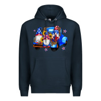 Navy american flag gnomes truck sunflowers star leopard Premium Hoodie - Artiststas