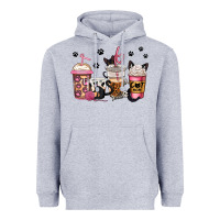 Heather Grey cat mom coffee Heavyweight Hoodie - Jasminsmagicworld