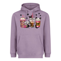 Lavender cat mom coffee Heavyweight Hoodie - Jasminsmagicworld