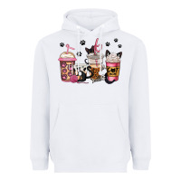 White cat mom coffee Heavyweight Hoodie - Jasminsmagicworld