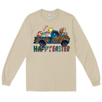 Mushroom Happy Easter truck Long Sleeve Tee - CowhideDigitalArt
