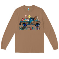 Toasted Coconut Happy Easter truck Long Sleeve Tee - CowhideDigitalArt
