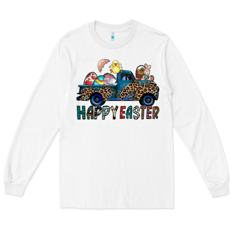 Happy Easter Truck Long Sleeve Tee by CowhideDigitalArt | Teevron