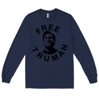 Navy free truman Long Sleeve Tee - baoMotion