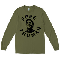 Army Green free truman Long Sleeve Tee - baoMotion