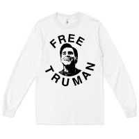 White free truman Long Sleeve Tee - baoMotion