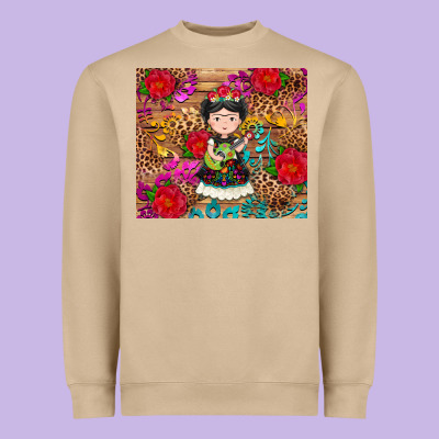 Mexican Girl Heavyweight Sweatshirt Designed By Ranaportraitstore