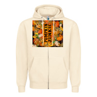 Sandshell Pumpkin Junkie Zipper Hoodie - RanaPortraitStore
