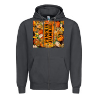 Smoke Pumpkin Junkie Zipper Hoodie - RanaPortraitStore