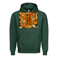 Sports Green Pumpkin Junkie Zipper Hoodie - RanaPortraitStore