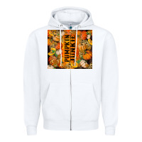 White Pumpkin Junkie Zipper Hoodie - RanaPortraitStore