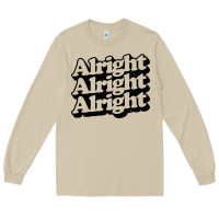 Mushroom alright alright alright Long Sleeve Tee - baoMotion