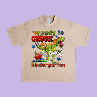 Ready To Crush Kindergarten Urban Heavy Tee Designed By Bundleandbundleshop