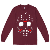 Burgundy mask halloween Long Sleeve Tee - baoMotion