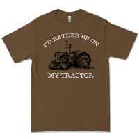 Cacao I'D Rather Be On My Tractor Premium Tee - Bettercallsaul